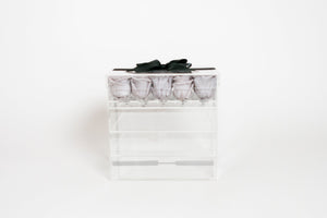 Twenty-five Preserved Roses in Clear Display - Juliet's Roses